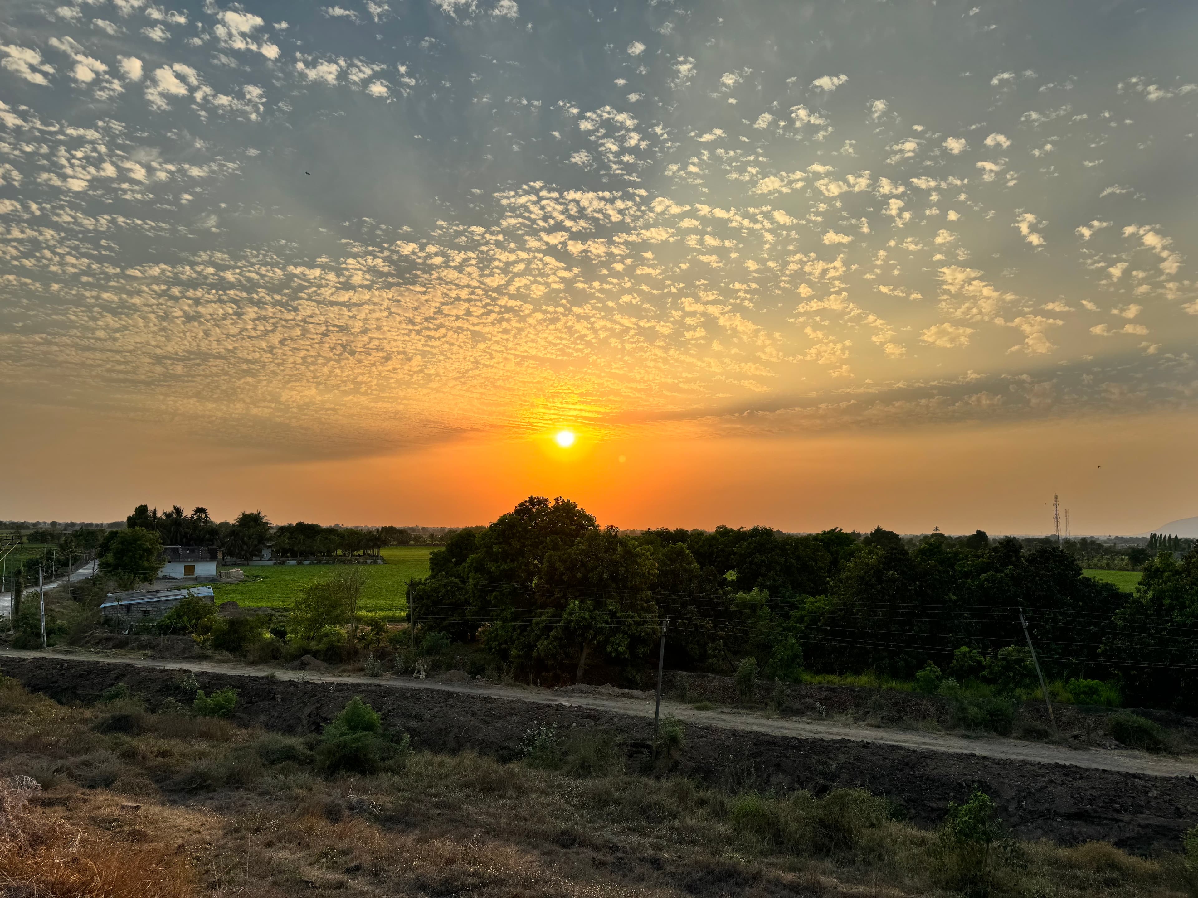 Farm viewed from Ozat Dam